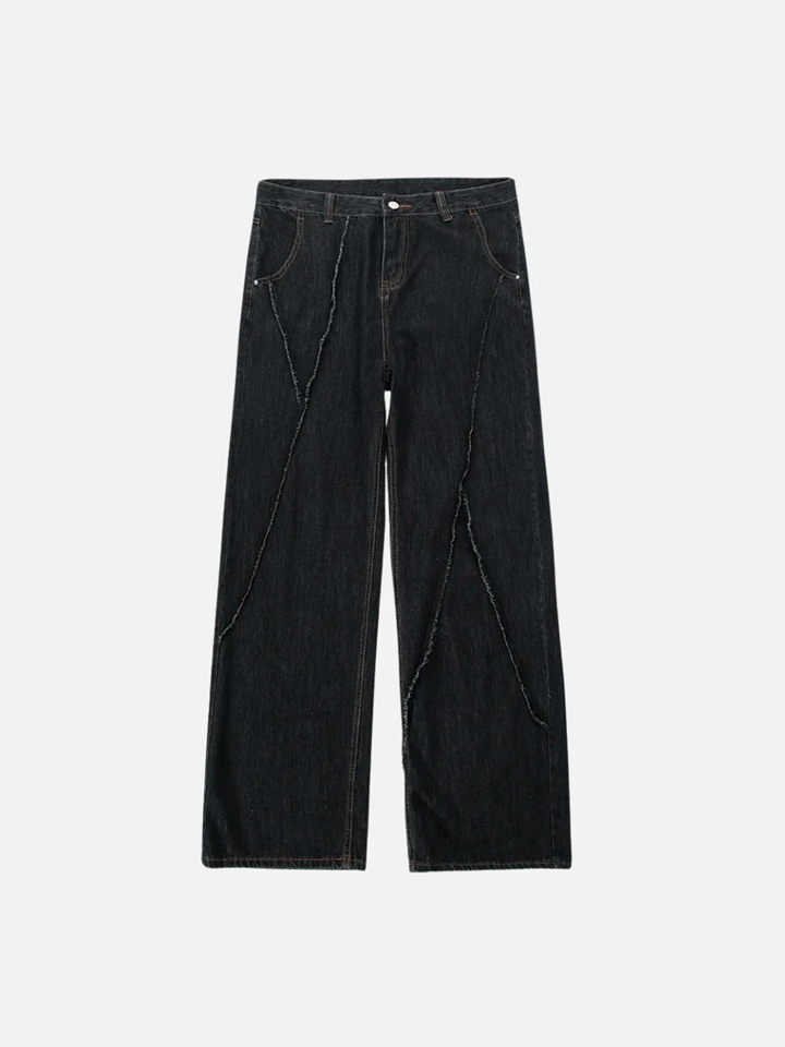 Calça Cargo Masculina Jeans Preto Midnight Seam