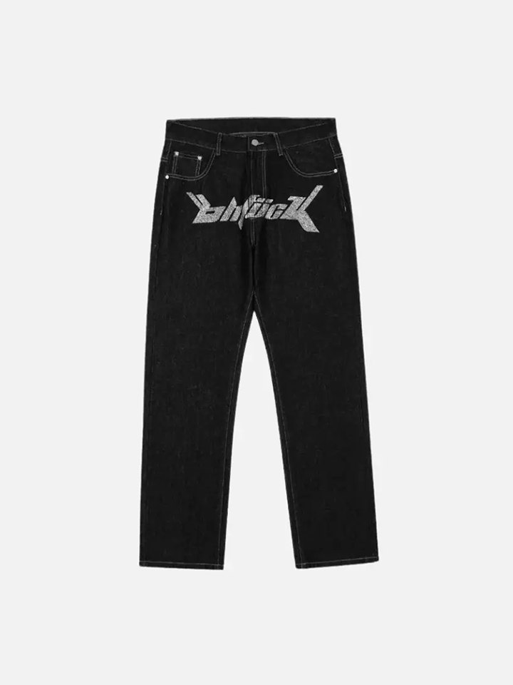 Calça Masculina Reta Jeans 'Dollar' Preto