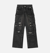 Calça Jeans Baggy Rasgada 'Pockets'