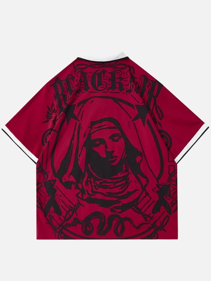 Camiseta Polo Oversized 'Virgem Maria'