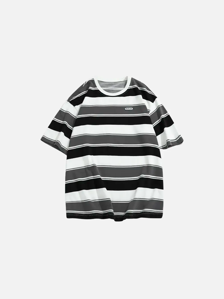 Camiseta Oversized Listrada 'New Contrast'