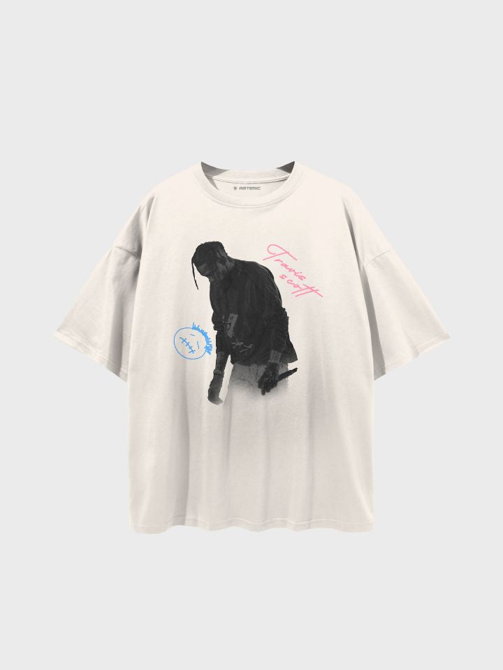 Camiseta Oversized Travis Scott Off White