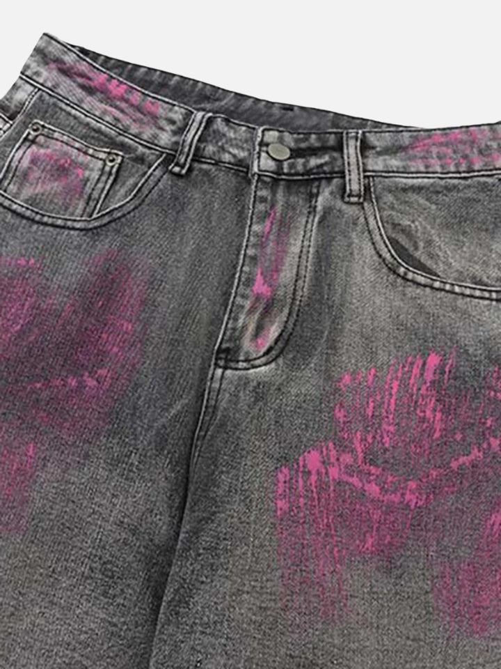 Calça Baggy Jeans 'Mob' Rosa