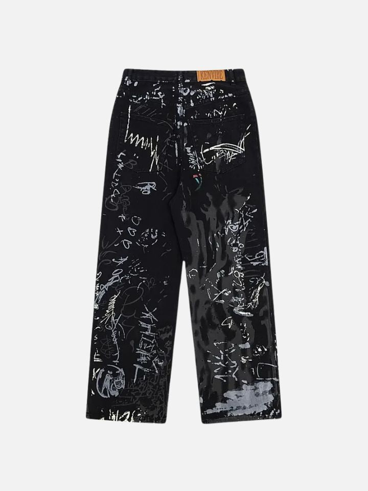 Calça Jeans Reta Streetwear Preto InkUrban