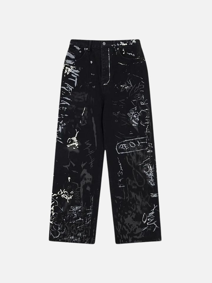 Calça Jeans Reta Streetwear Preto InkUrban