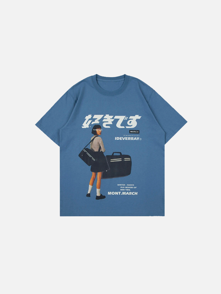 Camiseta Masculina Estampada Oversized 'Tokyo Delivery'